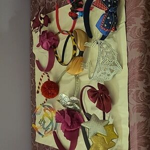 13 Girl's Colorful Headband Collection